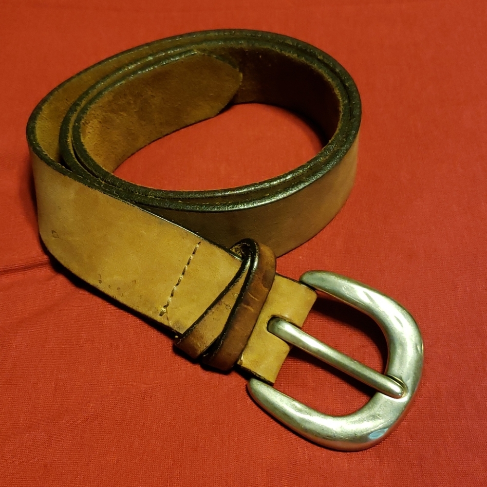 Soft leather belt